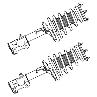 GSP North America® - Front Strut Assebmlies Set