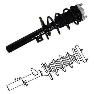 GSP North America® - Front Strut Assebmlies Set
