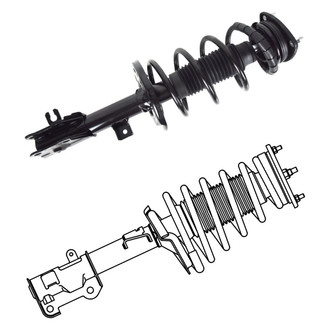 GSP North America® - Front Strut Assebmlies Set