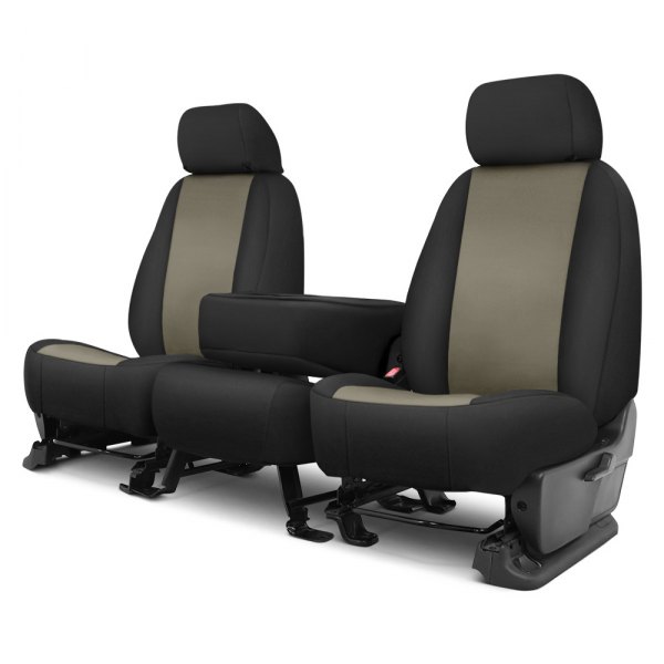  Precision Fit® - Endura 1st Row Charcoal & Black Custom Seat Covers