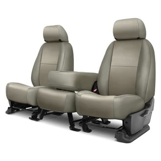 Precision Fit® - Leatherette 1st Row Lt Gray Custom Seat Covers