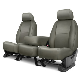 Precision Fit® - Leatherette 1st Row Med Gray Custom Seat Covers