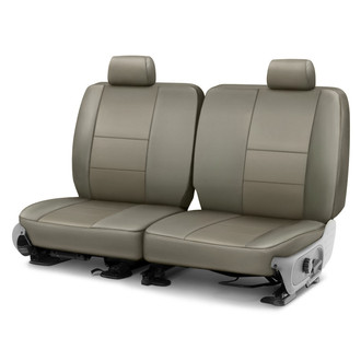 Precision Fit® - Leatherette 2nd Row Lt Gray Custom Seat Covers
