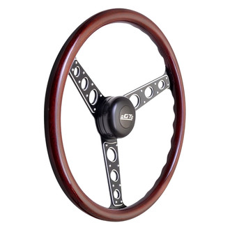 GT Performance® 54-5717 - 3-Spoke GT3 Pro-Touring Autocross II Wood Steering Wheel
