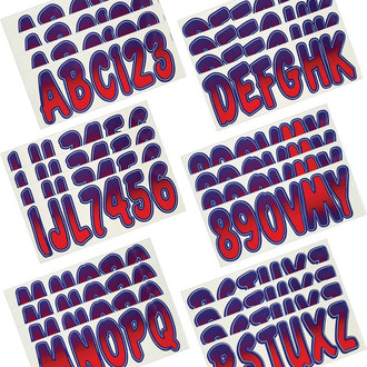 Hardline Products® - Boat Lettering 3" Registration Kit