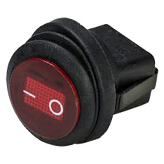 Heise® - Illuminated Rocker Red Round Switches