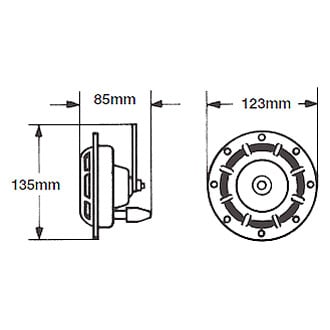 Hella® - 24 V S-Tone Horn Kit
