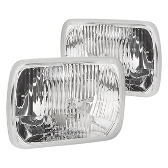 Hella® - 7x6" Rectangular Chrome Vision Plus Factory Style Composite Headlights