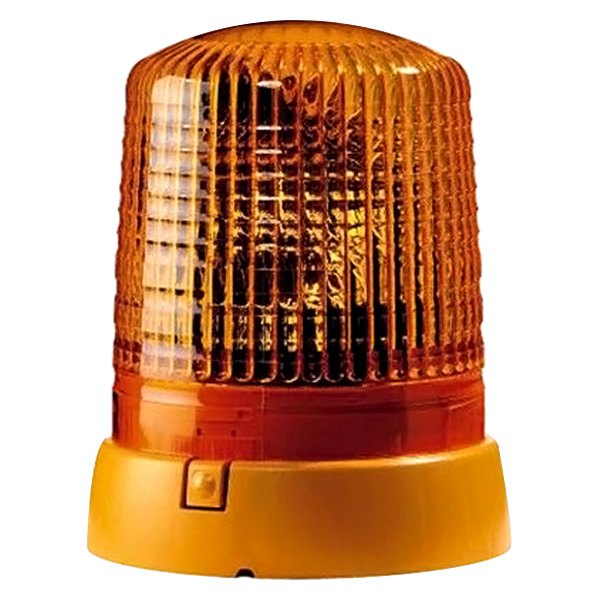 Hella® - 7.6" KL 7000 Permanent Mount Amber Halogen Beacon Light