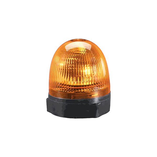 Hella® - 6.2" KL Rotacompact Pipe Mount Amber Halogen Beacon Light