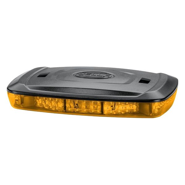 Hella® - 10" Bolt-On Mount Mini Amber LED Emergency Light Bar