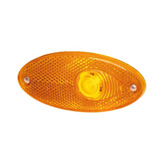 Hella® - 4295 Series Oval Amber Crystal Side Marker Light