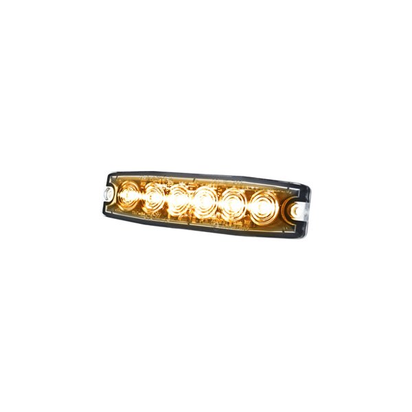 Hella® - 5.1" 6-LED MST6 Bolt-On Mount Amber LED Strobe Light