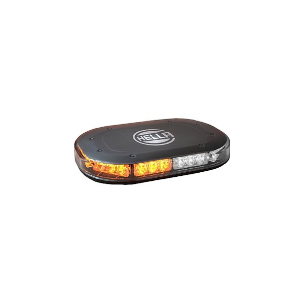 Hella® - 10" MLB 100 Bolt-On Mount Mini Amber/White LED Emergency LED Light Bar
