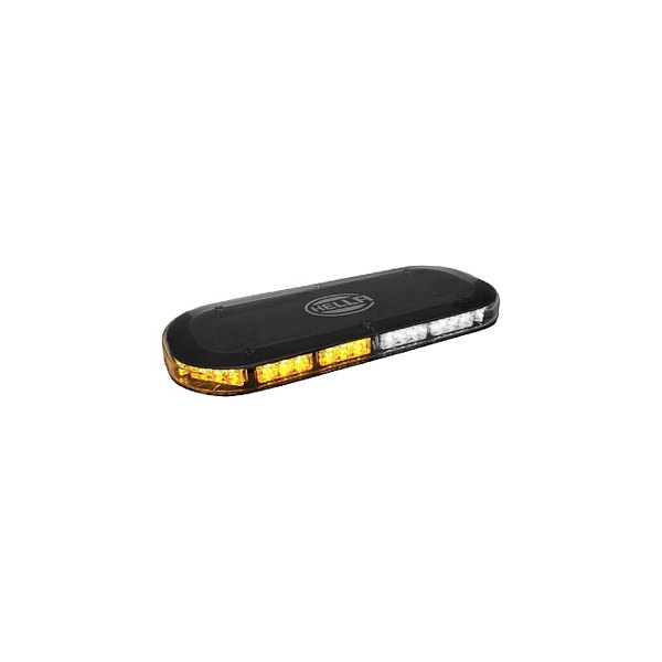 Hella® - 15.7" MLB 200 Magnet Mount Mini Amber/White Emergency LED Light Bar