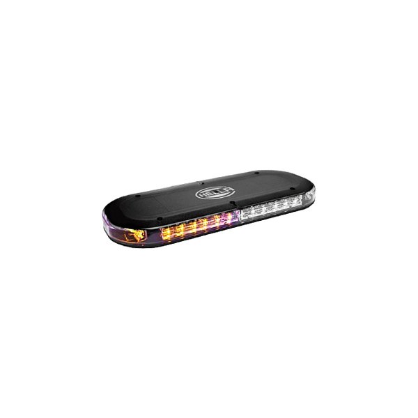 Hella® - 15.7" MLB 200 Magnet Mount Mini Amber/White Emergency LED Light Bar