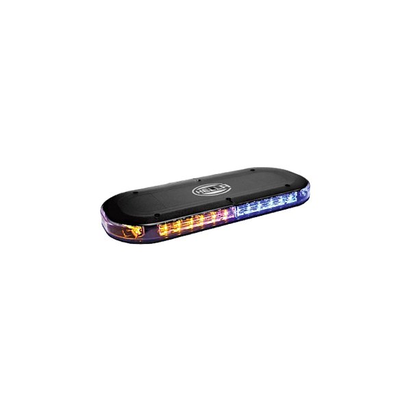 Hella® - 15.7" MLB 200 Bolt-On Mount Mini Amber/Blue Emergency LED Light Bar