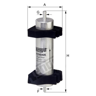 Hengst® - In-Line Fuel Filter