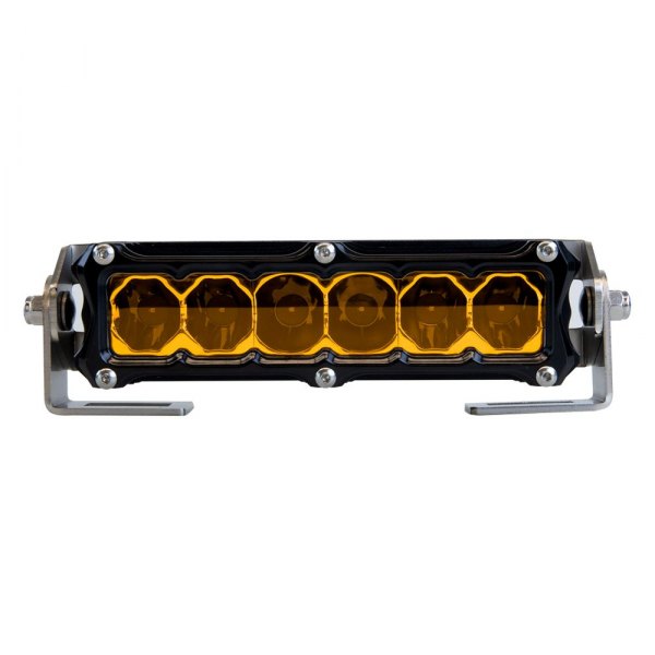 Heretic Studio® - 6 Series 6" 36W Combo Spot/Flood Beam Amber Light Bar with Black Inner Bezel