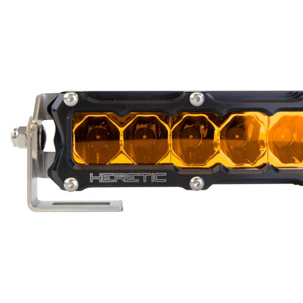 Heretic Studio® - 6 Series 20" 120W Spot Beam Amber Light Bar with Black Inner Bezel 