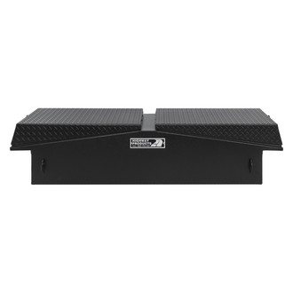 Highway Products® - Dual Lid Gull Wing Crossover Tool Box with Black Diamond Plate Lid