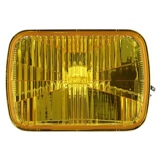 Holley RetroBright® - 7x6" Rectangular Chrome/Yellow RetroBright™ LED Headlight