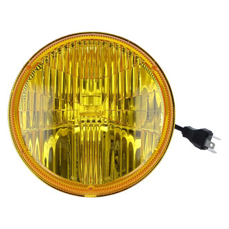 Holley RetroBright® - 7" Round Chrome/Yellow RetroBright™ LED Headlight