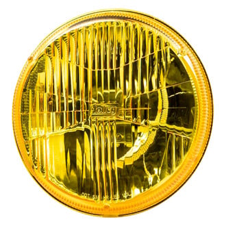 Holley RetroBright® - 7" Round Chrome/Yellow RetroBright™ LED Headlight Lens and Housing