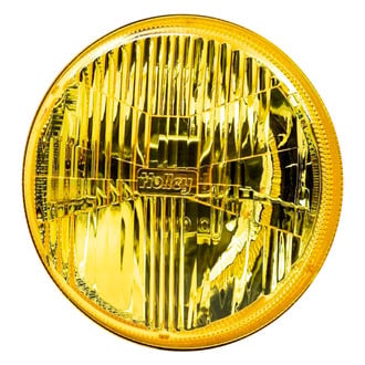 Holley RetroBright® - 5 3/4" Round Chrome/Yellow RetroBright™ LED Headlight Lens and Housing