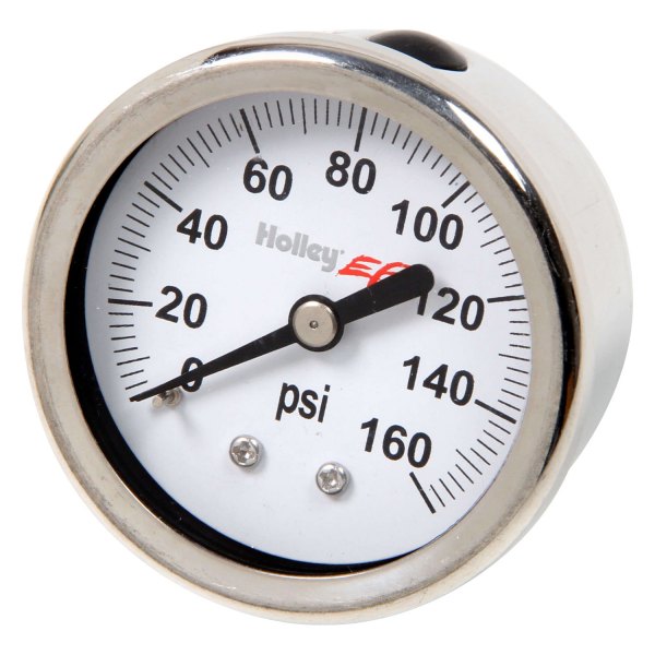 Holley® - 2" Fuel Pressure Gauge, 160 PSI
