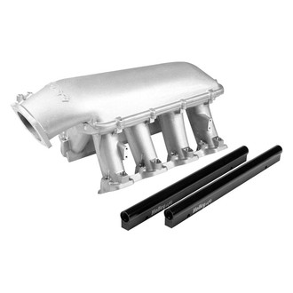 Holley® - Hi-Ram Modular Satin EFI Cast Intake Manifold with Longitudinal Mount Plenum