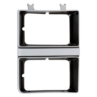 Holley® - Passenger Side Factory Style Silver Headlight Bezel