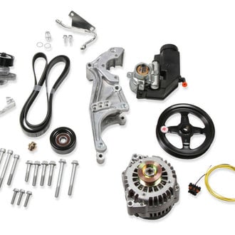 Holley® - Driver's Side Low-Mount LS Drive System (Alt, P/S w/o A/C)