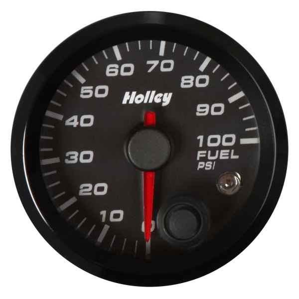 Holley® - Analog Style Series 2-1/16" Fuel Pressure Gauge, Black, 0-100 PSI