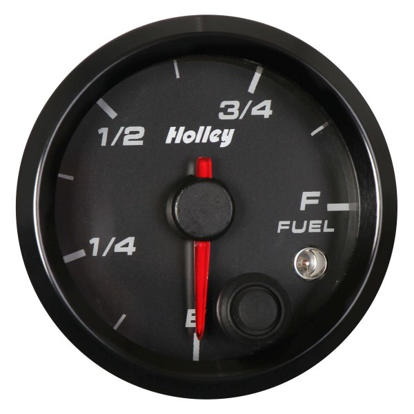 Holley® - Analog Style Series 2-1/16" Fuel Level Gauge, Black