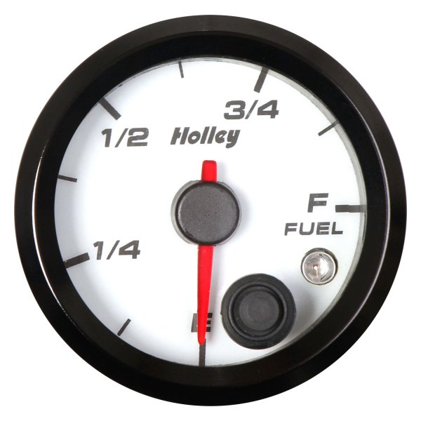Holley® - Analog Style Series 2-1/16" Fuel Level Gauge, White