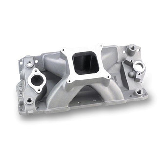 Holley® - Keith Dorton Series High Rise Satin Carbureted Cast Single Plane Intake Manifold