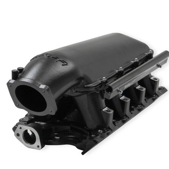 Holley® - Hi-Ram Modular Black EFI Cast Intake Manifold with Flange Top