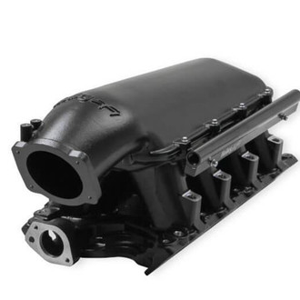 Holley® - Hi-Ram Modular Black EFI Cast Intake Manifold with Flange Top