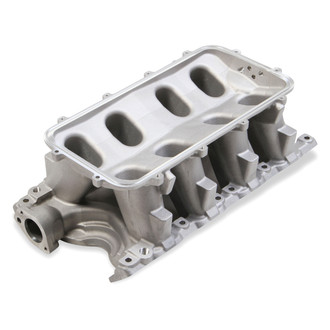 Holley® - Hi-Ram Satin Carbureted Cast Intake Manifold Base