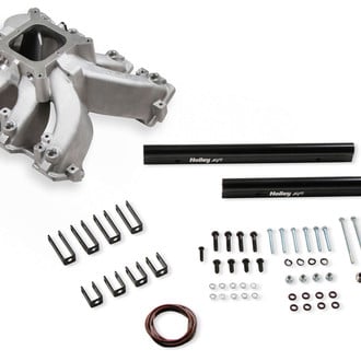Holley® - Single Plane Split Silver EFI Intake Manifold