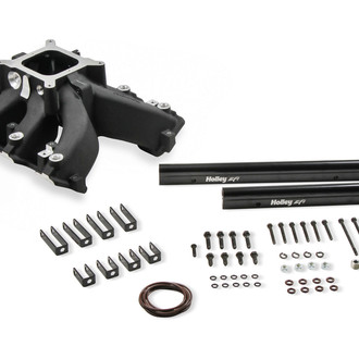 Holley® - Single Plane Split Black EFI Intake Manifold