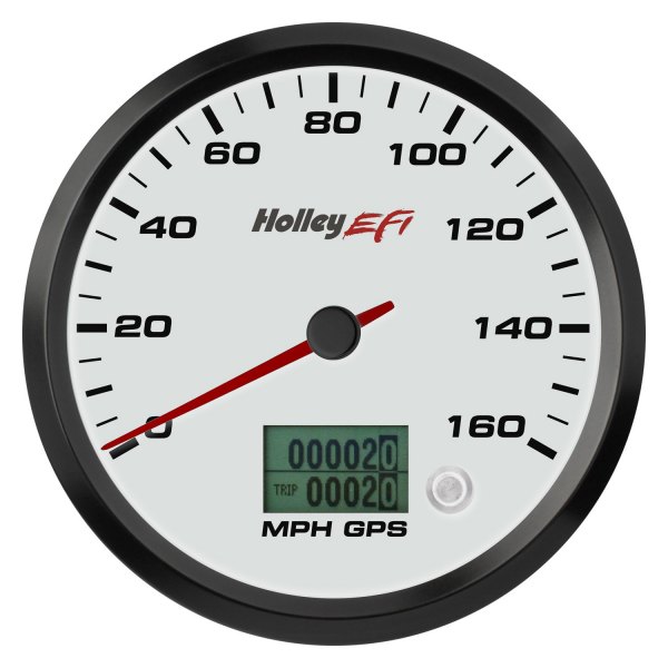 Holley® - EFI Series 4-1/2" GPS Speedometer, White, 0-160 MPH