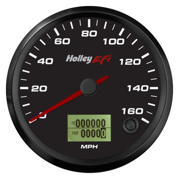 Holley® - EFI Series 3-3/8" CAN Speedometer, Black, 0-160 MPH
