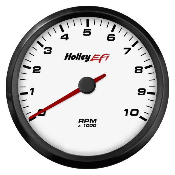 Holley® - EFI Series 3-3/8" CAN Tachometer, White, 10000 RPM