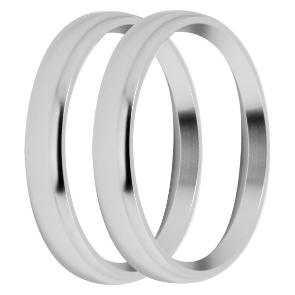 Holley® - Bold Style 3-3/8" Bezels, Silver