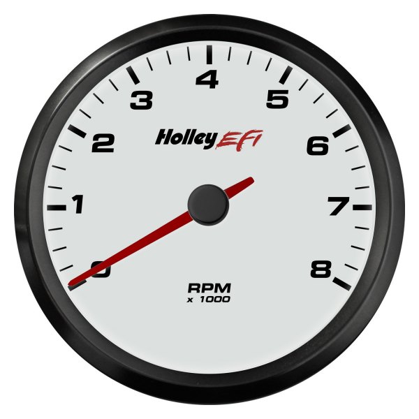 Holley® - EFI Series 3-3/8" CAN Tachometer, White, 8000 RPM