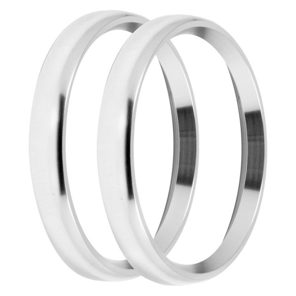 Holley® - Bold Style 4-1/2" Bezels, Silver