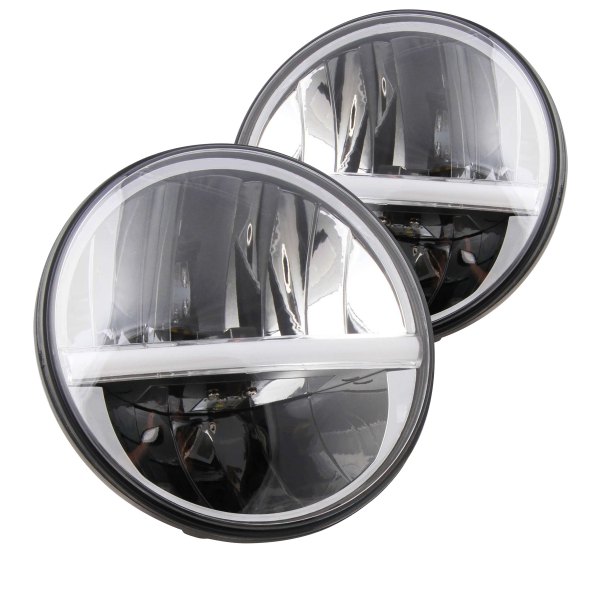 Bright Earth® - 7" Round LED Headlights With Switchback DRL