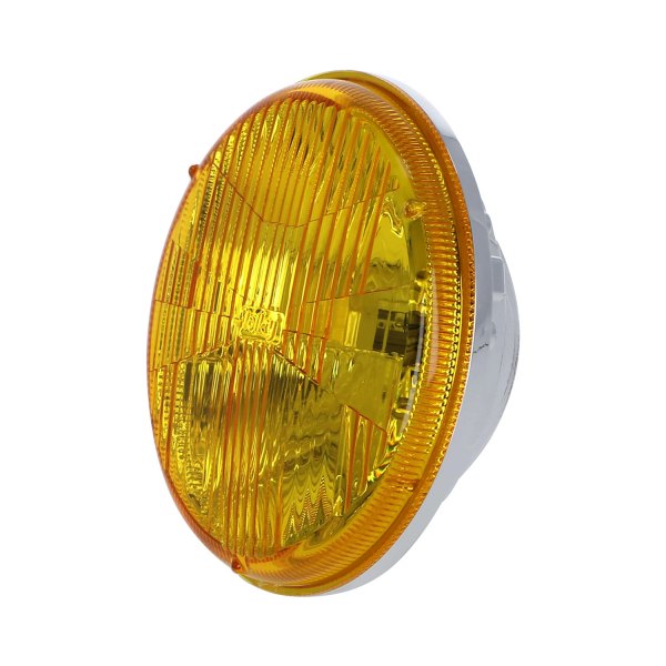 Holley® - RetroBright™ 7" Round Chrome/Yellow LED Headlight